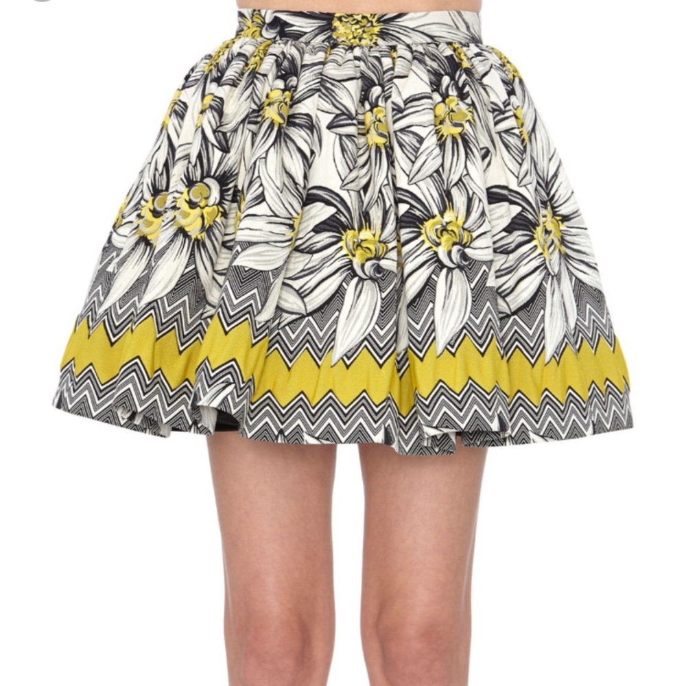Alice + Olivia Floral "Tania" Skirt